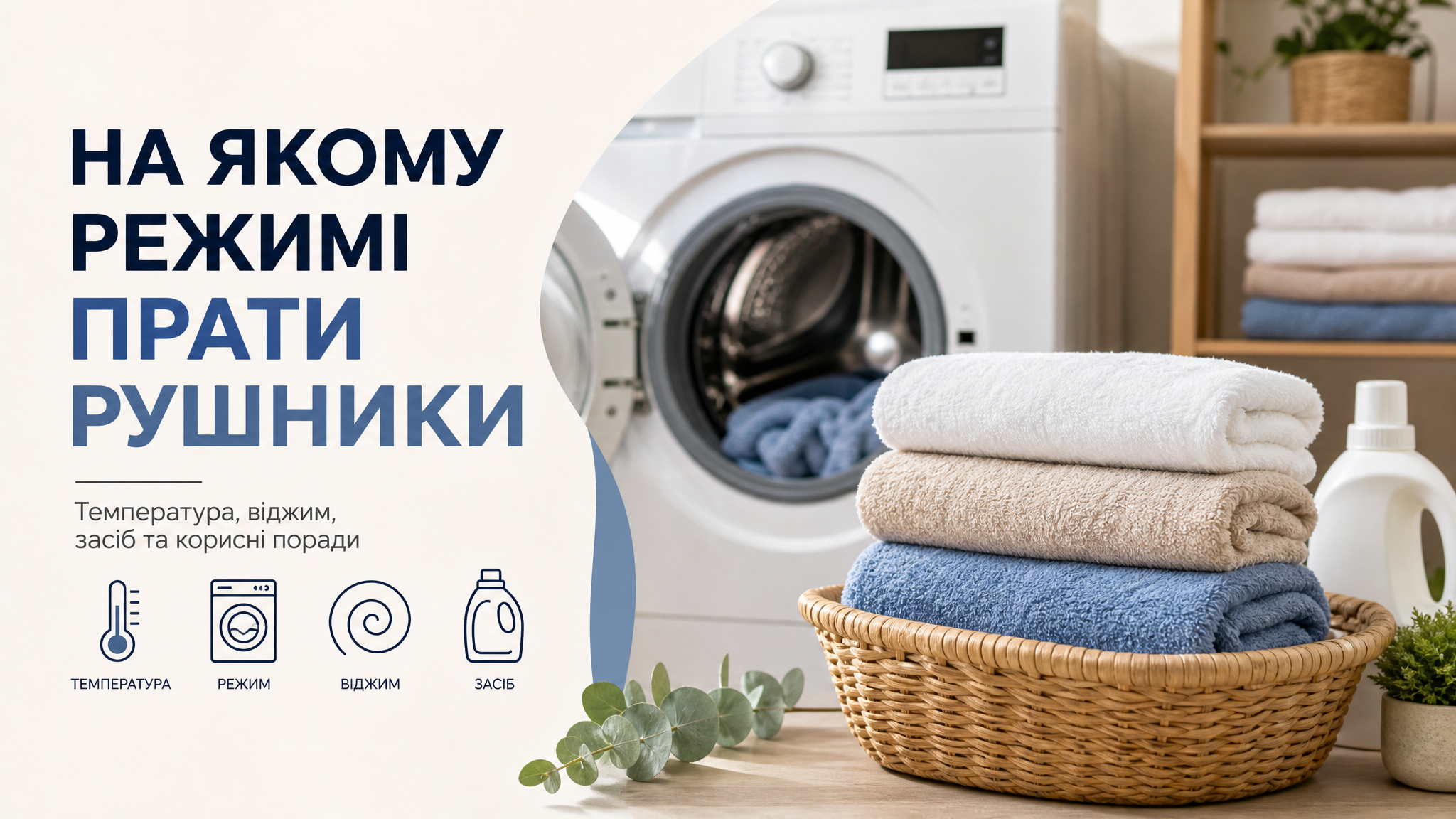 На якому режимі прати рушники: повний гід На якому режимі прати рушники: повний гід