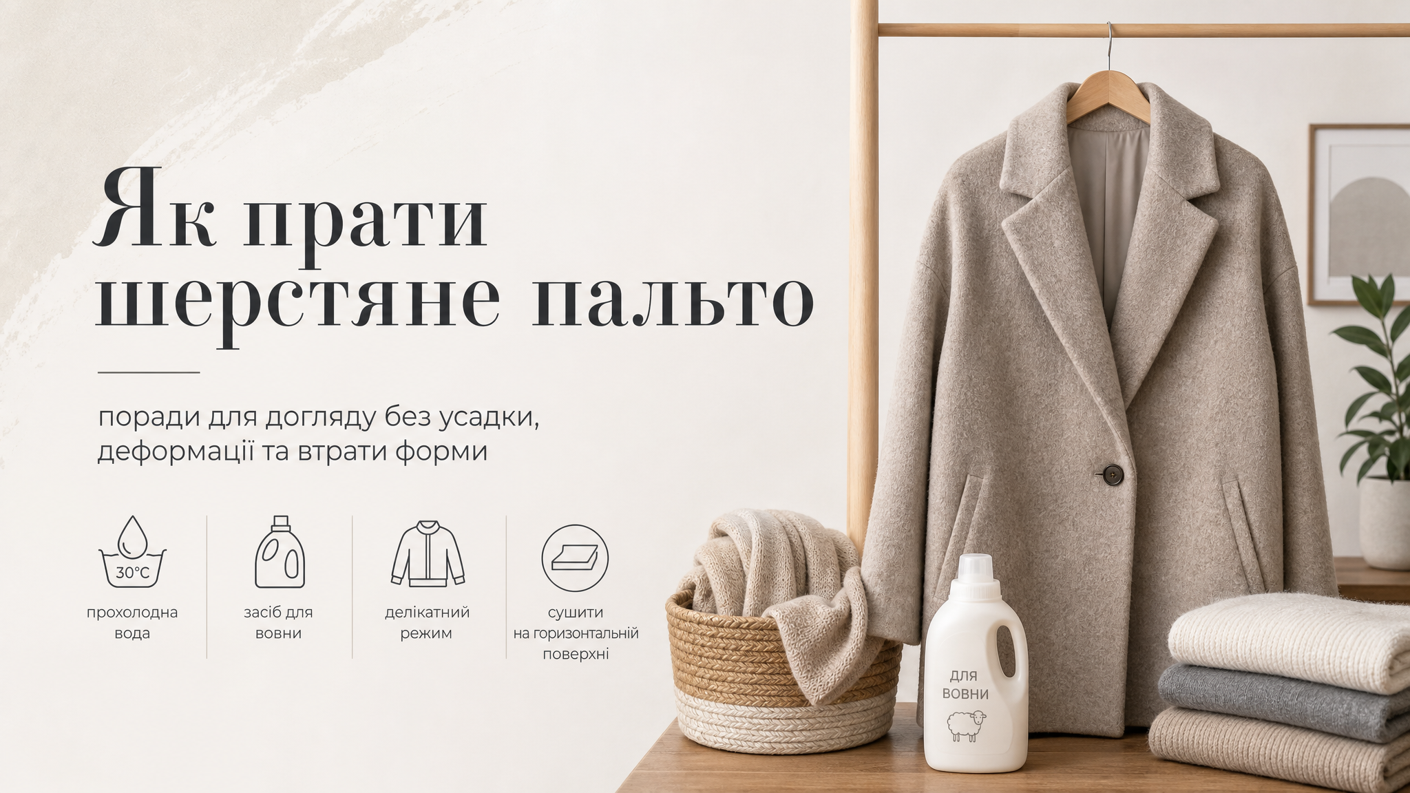 Як прати шерстяне пальто: покрокова інструкція