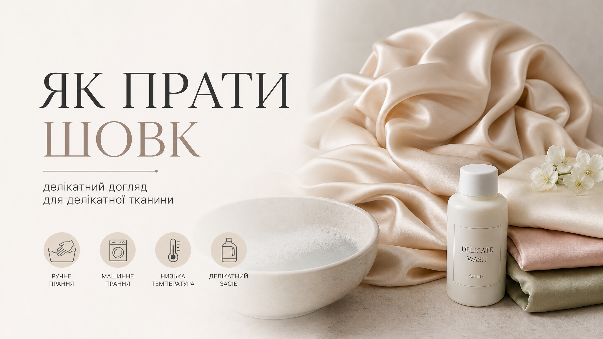 Як прати шовк: повний посібник Як прати шовк: повний посібник
